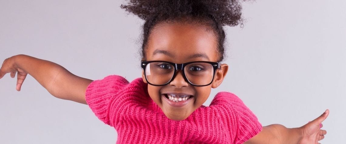 Happy Child with Glasses