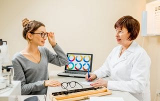 Patient and Eye Doctor Talking